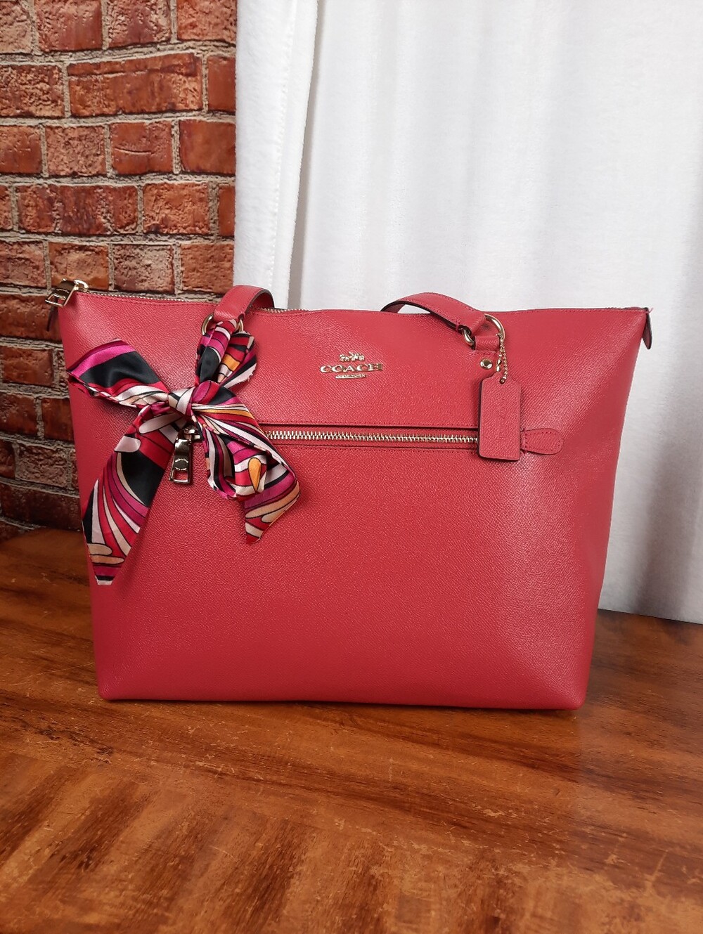 Coach Genuine Saffiano Leather Tote